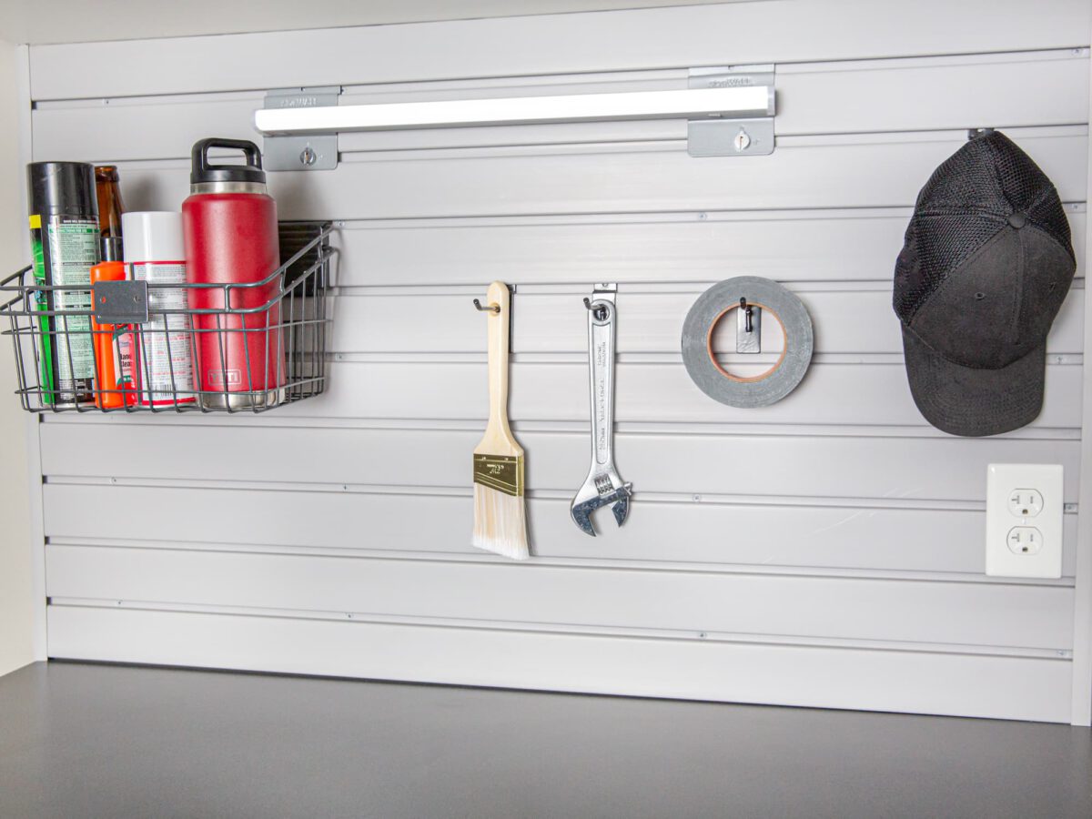 Slatwall Systems provide easy organization